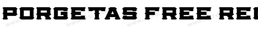 Porgetas Free Regula字体转换